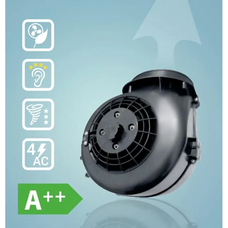 KKT KOLBE BOX400S Dunstabzugshaube 40 cm, Inselhaube aus Edelstahl mit schwarzem Glas, SensorTouch Bedienung, LED-Beleuchtung, 4 Leistungsstufen, Energieeffizienzklasse A++ – Bild 4
