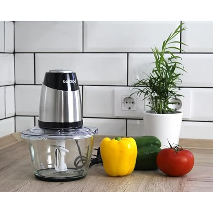Bastilipo PE-350 Elektrischer Zerkleinerer für Lebensmittel, 350 W, 1,2 l, 1,2 l, Schwarz – Bild 6