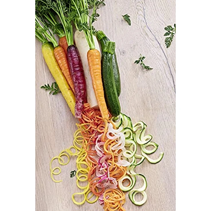 Betty Bossi Midi Spiralizer ? Spiralschneider mit dem Sie komfortabel sämtliches Gemüse schneiden können und selbst als Kartoffel Spiralschneider geeignet ist – Bild 8