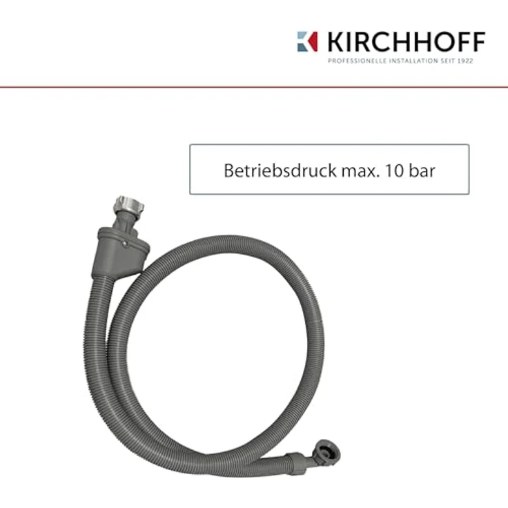 Kirchhoff Sicherheits-Zulaufschlauch 24,2 mm (3/4 Zoll IG) x 3 m, optimaler Schutz vor Wasserschäden für größere Distanzen – Bild 5