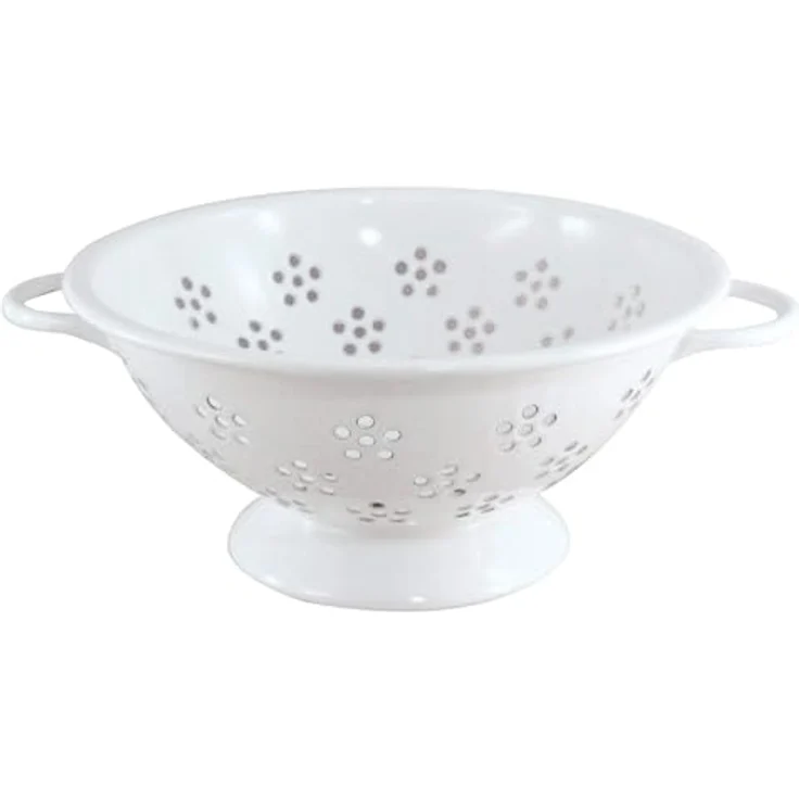 Honeyware Küchensieb Colander, Emaille, hitzebeständig und spülmaschinengeeignet, 22 cm – Bild 2