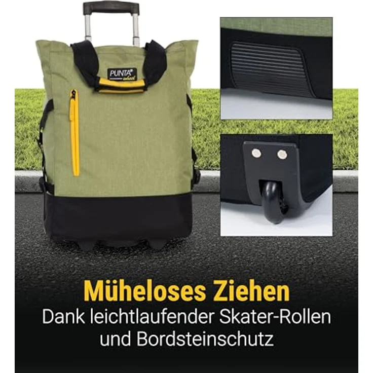 Punta Wheel Einkaufstrolley 50 cm 2 Rollen – Bild 3