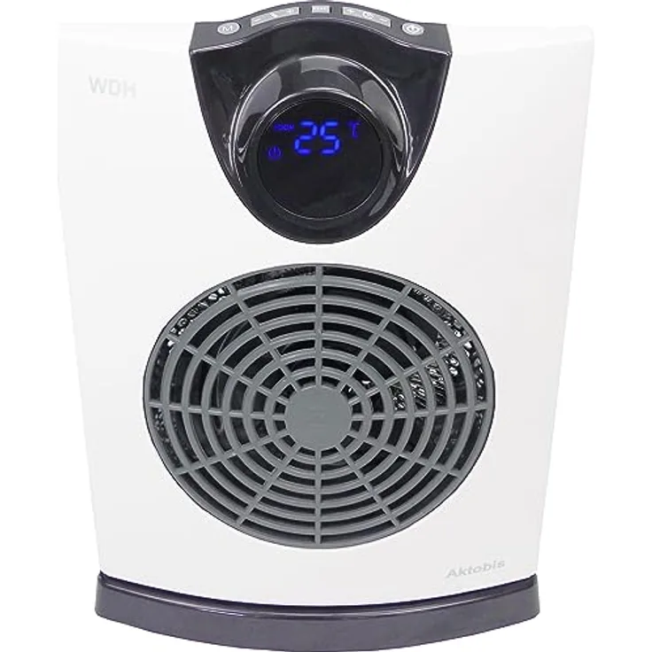 Aktobis Heizlüfter, Elektroheizer, Bad-Heizer, Feuchtraumheizgerät WDH-E20 (2 kW) IP21