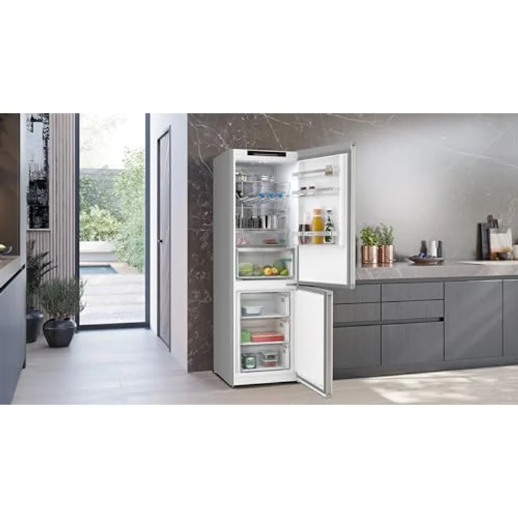 Siemens iQ300 KG36NVIBG, Kühl-Gefrierkombination mit 321 l, Energieeffizienzklasse B, Fresh Zone Fach, gebürsteter Stahl – Bild 16