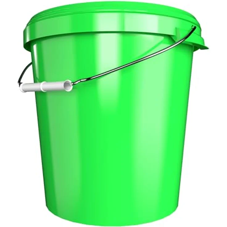 FixedByU 10 Eimer mit Deckel 30 Liter Made in Germany - luftdicht, lebensmittelecht, stabil - Grün – Bild 5