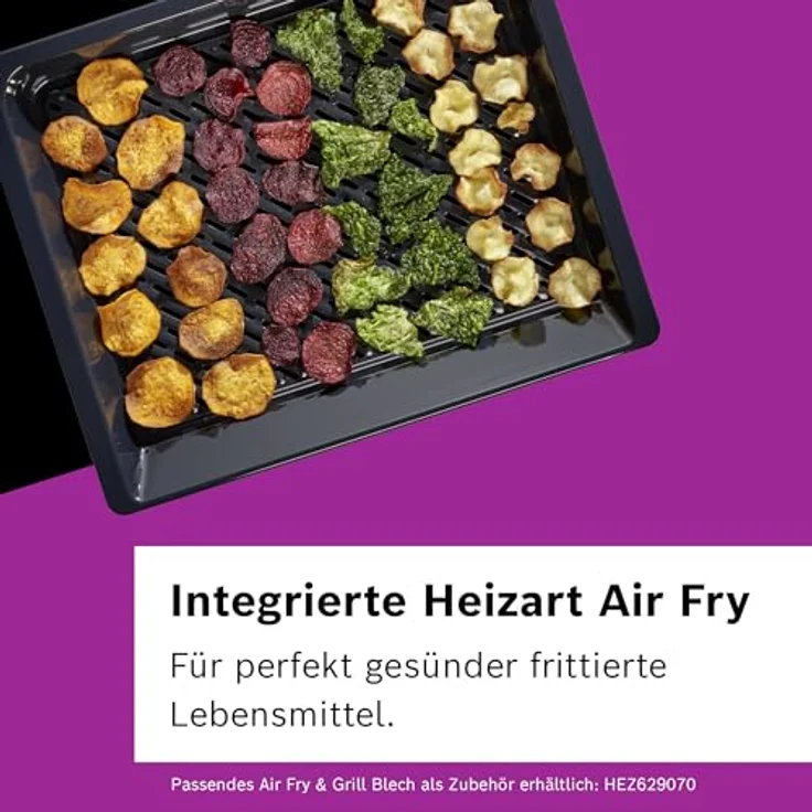 Bosch HMG776NB1 Serie 8 Einbau-Backofen mit Mikrowellenfunktion, Schwarz, Made in Germany, Pyrolyse, Air Fry, Touchdisplay – Bild 5