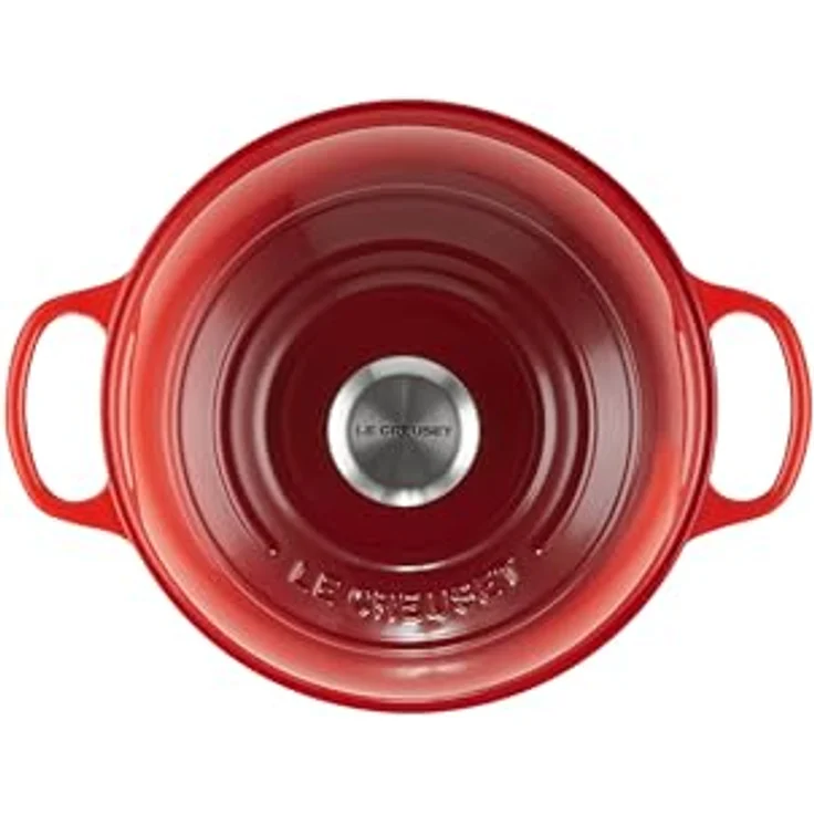 Le Creuset Signature Brot Bräter aus Gusseisen, 24cm, kirschrot – Bild 3