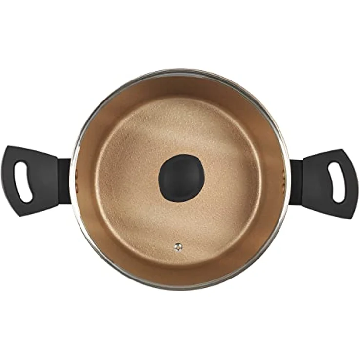 Russell Hobbs RH01670BEU7 Opulence kochtöpfe, 4.7L Ungefähre Füllmenge, antihaftbeschichtet 24cm töpf, abriebfest Suppentopf mit Glas deckel, kochtopf induktion, spülmaschinenfest – Bild 5