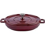 Sallys 'Samira' Deluxe Gusseisentopf - Robustes und Hochwertiges Kochjuwel für Perfektes Garen - 2,2 Liter - Bordeaux