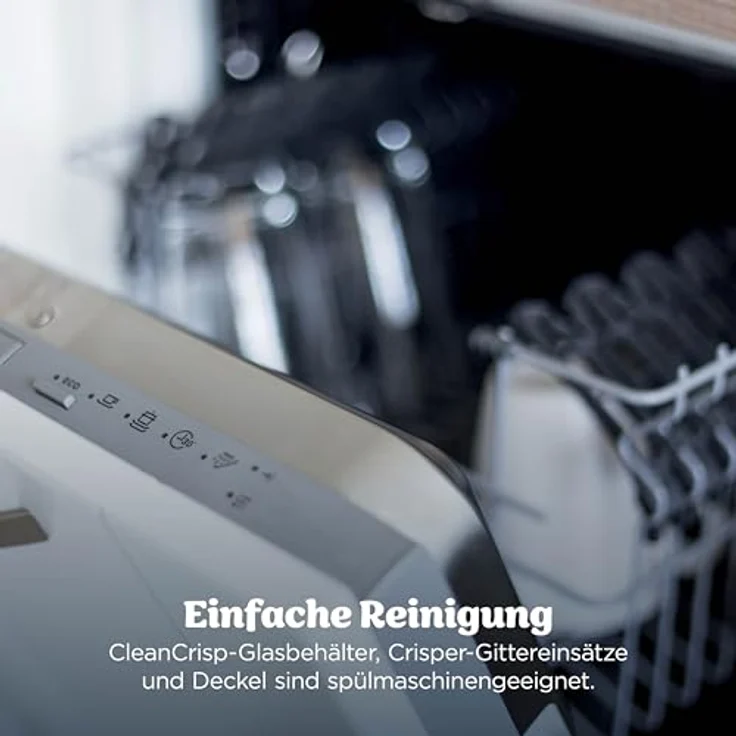 Ninja AS090EUWH Crispi Pro Heißluftfritteuse XL, 5,7L Glasbehälter, 5 Kochfunktionen, PFAS-frei, spülmaschinengeeignet – Bild 15