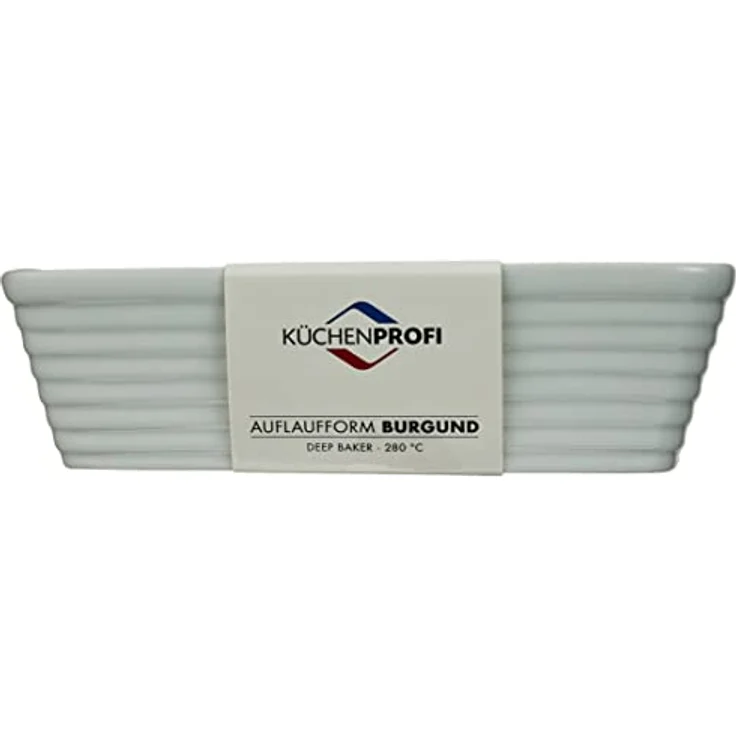 Küchenprofi Auflaufform BURGUND, rechteckig 20 cm aus Hartporzellan, weiß, mikrowellengeeignet, ofenfest, spülmaschinengeeignet, hitzebeständig bis 280°, Ofenform klein – Bild 2