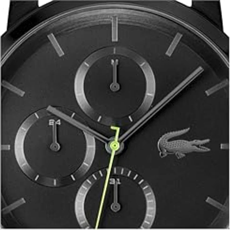 Lacoste Replay Multi Zifferblatt Quarz Uhr für Herren mit 44mm Edelstahl-Gehäuse, schwarzem Zifferblatt und schwarzem Edelstahl-Mesh-Armband - 2011411 – Bild 2
