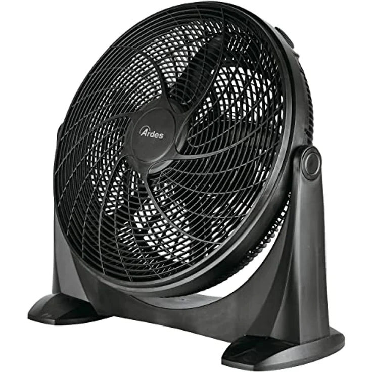 ARDES - AR5A51 Leiser Bodenventilator 5 FLÜGEL SPACE 51 - Bodenventilator ganz in Schwarz mit vertikaler Neigung und manueller Steuerung - Bodenventilator Ardes 3 Geschwindigkeiten – Bild 1
