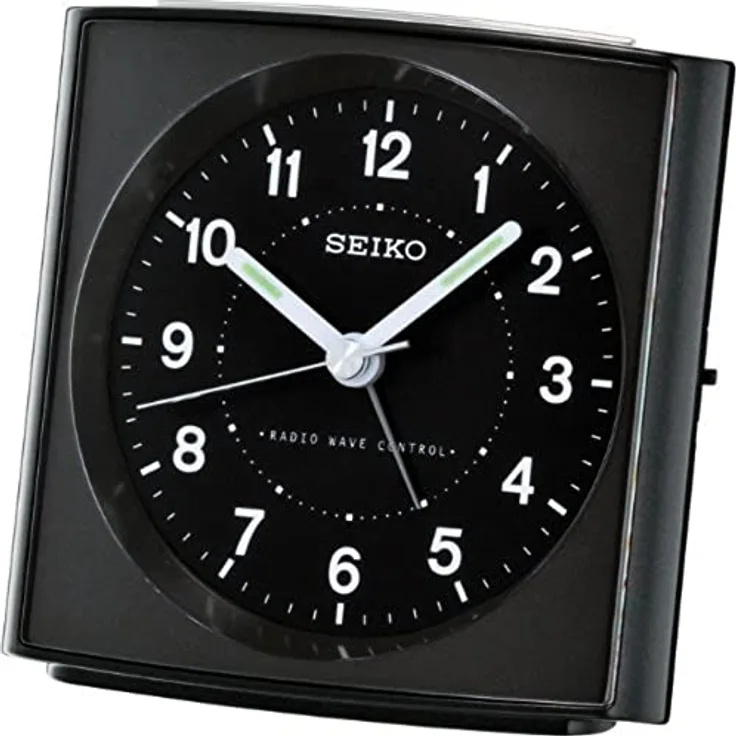 Seiko Funkwecker schwarz Kunststoff QHR022K
