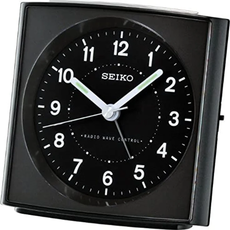 Seiko Funkwecker schwarz Kunststoff QHR022K