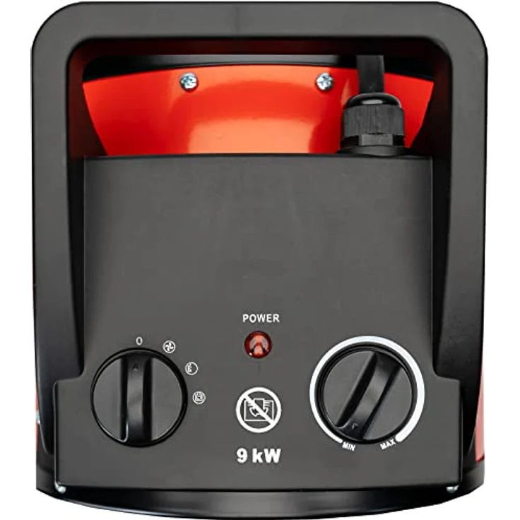 Grafner Elektroheizer Heizlüfter Bauheizer 9000 Watt Heizstrahler 9 KW 400V EH11035, Heizstrahler – Bild 6
