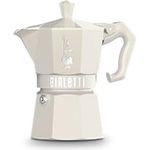 BIALETTI Espressokocher Bialetti MOKA EXCLUSIVE CREAM, Aluminium 3 Tassen, cremefarben, für Elektro-, Gas-, Glaskeramik- und Induktionsküchen