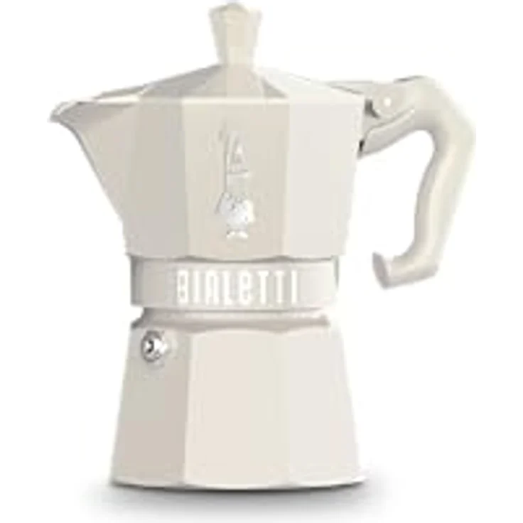 BIALETTI Espressokocher Bialetti MOKA EXCLUSIVE CREAM, Aluminium 3 Tassen, cremefarben, für Elektro-, Gas-, Glaskeramik- und Induktionsküchen – Bild 1