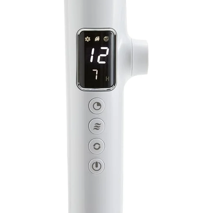 AmazonBasics Oszillierender Dual-5-Blatt-Standventilator, digital, 12 Geschwindigkeiten, mit Fernbedienung – Bild 6