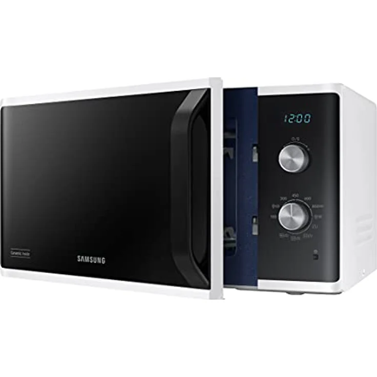 Samsung MG23K3614AW/ET Mikrowellenherd, freistehend, Dual Dial MG23K3614AW/ET, Crunch-Kochen, AutoDefrost, Mikrowelle + Grill 800 W + 1100 W, 23 l, 49 l x 27,5 h x 39 cm, weiß – Bild 3