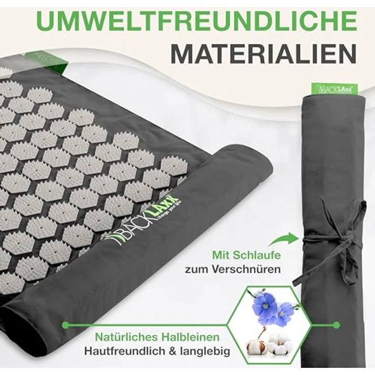 BACKLAxx® Akupressurmatte Akupressurmatten Set To-Go "Original" in nachhaltiger Ausführung, 6.960 Spitzen – Bild 4