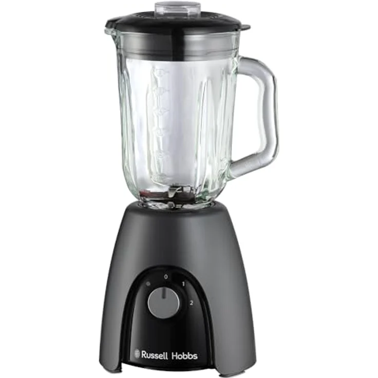 Russell Hobbs Standmixer [Smoothie Maker] Mixer (Blender, 1,5L Glasbehälter, 2 Stufen und Pulse-Funktion, BPA-frei, Edelstahlmesser, 850 Watt Hochstleistung) in Matte Charcoal – Bild 2