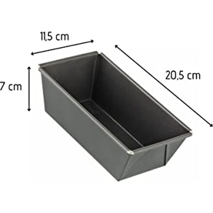Zenker Königskuchenform 20 cm SPECIAL - MINI, kleine Backform aus Stahlblech, Kastenform mit Antihaftbeschichtung (Farbe: Schwarz), Menge: 1 Stück – Bild 4