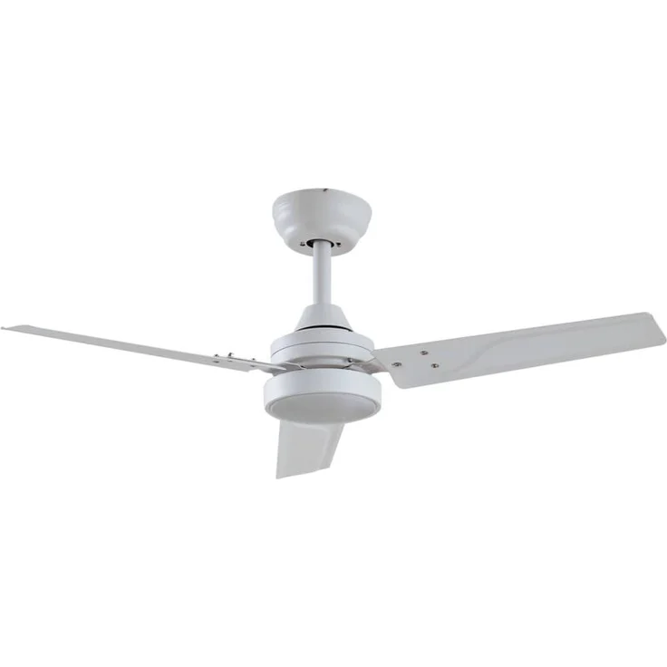 Lindby Deckenventilator 'Aerallo', Metall mit Fernbedienung, LED Beleuchtung, CCT Farbwechsel, 2190lm, weiß, für Wohnzimmer & Esszimmer