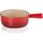 Le Creuset Caquelon aus Gusseisen, 18 cm, 1,4 Liter, Kirschrot, 20007180602460