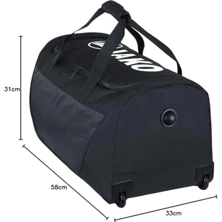 JAKO Unisex Trolley JAKO, vielseitige Reisetasche in Schwarz mit robustem Design – Bild 5