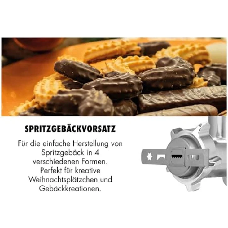 Gastroback Fleischwolf Design 6-in-1 Plus, leistungsstarker Fleischwolf mit 700 W und Burger-Presse – Bild 5