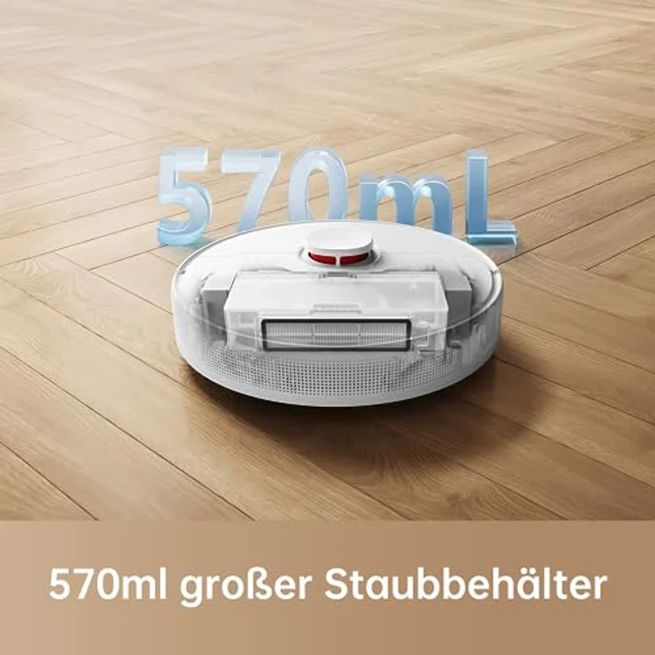 Dreame F9 Pro Staubsaugerroboter und Wischmopp 2-in-1, LiDAR Navigation, 150 min Laufzeit, Staubsauger- und Wischroboter, 2500Pa Saugkraft, Kartierung für mehrere Böden, WLAN/APP/Alexa – Bild 3