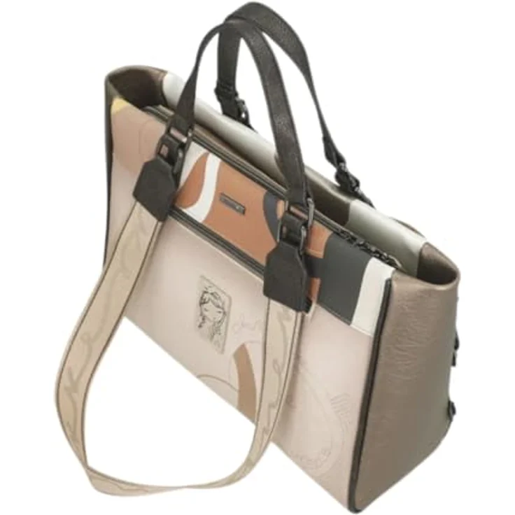 Anekke Eikon Shopper Tasche, Einkaufshilfe mit vielen Fächern und praktischem Verschluss, Mehrfarbig – Bild 5