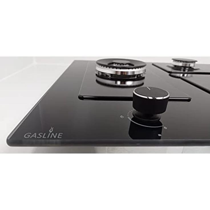 Gasline GAG70GLG Einbau Gasherd, 5-flammig, Schwarz Glaskeramik, 3,8 kW WOK Brenner, Sabaf-Brenner, Erdgas/Propangas, Elektrische 1-Handzündung, Thermoelektrische Zündsicherung – Bild 7