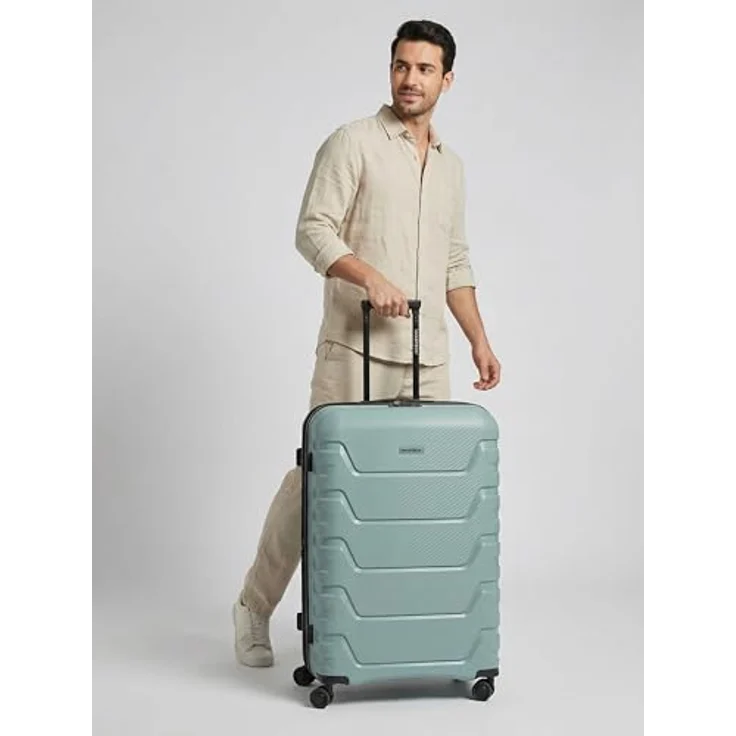 Smartbox Großer Koffer XL Erweiterbar 76 cm, 111–120L Hartschalen Trolley aus Polypropylen, leicht, mit TSA Schloss und 4 Doppelrollen (Edition 01) – Bild 3