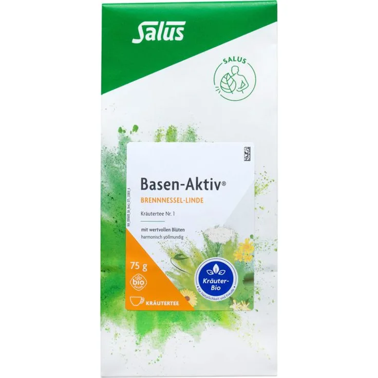 SALUS BASEN AKTIV Tee Nr.1 Brennnessel-Linde, Bio Kräutertee, 75 g