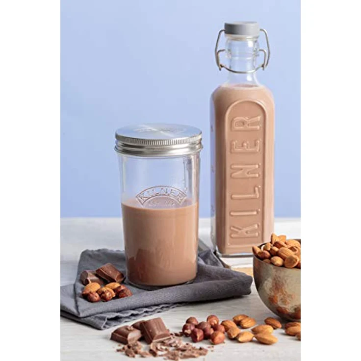 Kilner Nussmilch - Mandelmilch-Herstellungset-Set, 2 Gläser mit Zubehör und Deckel, 0,5 l – Bild 6