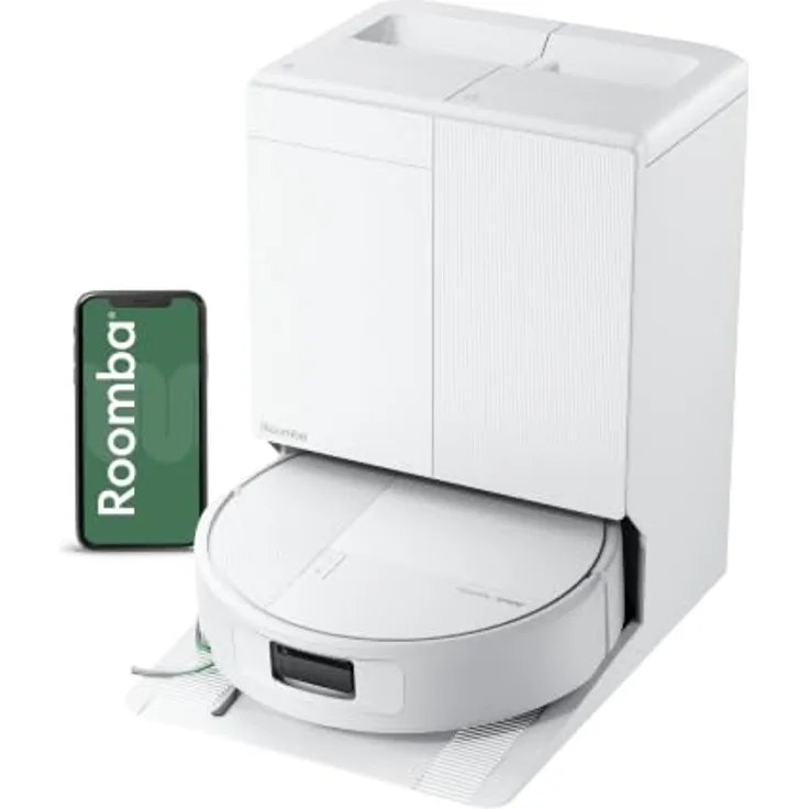 iRobot Roboter Staubsauger Combo 775 - White, 30.000 Pa Saugkraft, automatische Mopp-Reinigung, geeignet für Tierhaushalte