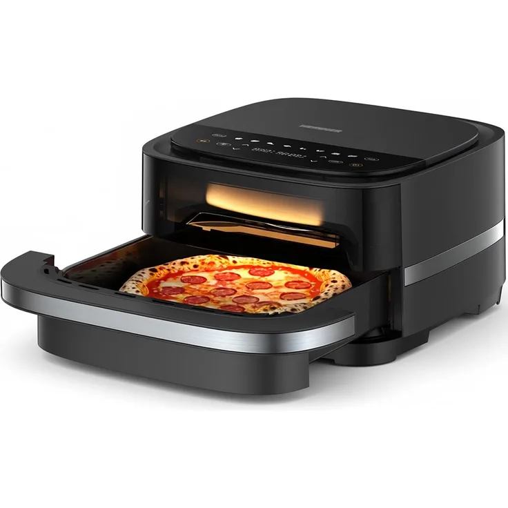 Heinner HPAF-B4DC22BK Heißluftfritteuse 4 l, Temperaturbereich 40-230 °C, 60 min, Schwarz