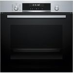 Bosch Serie 6 Einbau-Backofen, 60 x 60 cm, Edelstahl, HBG578BS3 mit Air Fry & Grill Blech