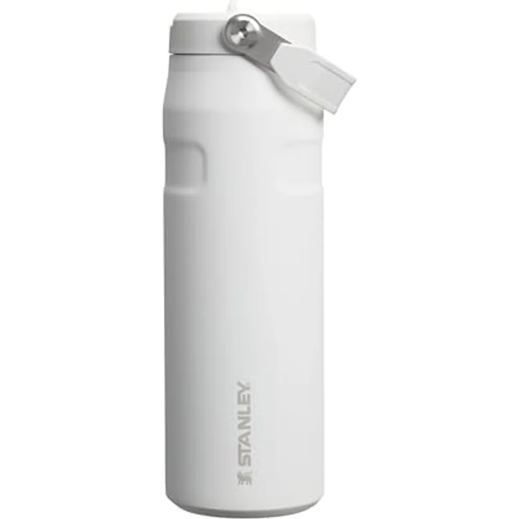 Stanley Flip Straw 2.0, Trinkflasche mit Strohhalm 1.06L, Thermobecher kühlt 17 Stunden, 4 Tage eisgekühlt, BPA-frei, auslaufsicher, spülmaschinenfest, Frost – Bild 1