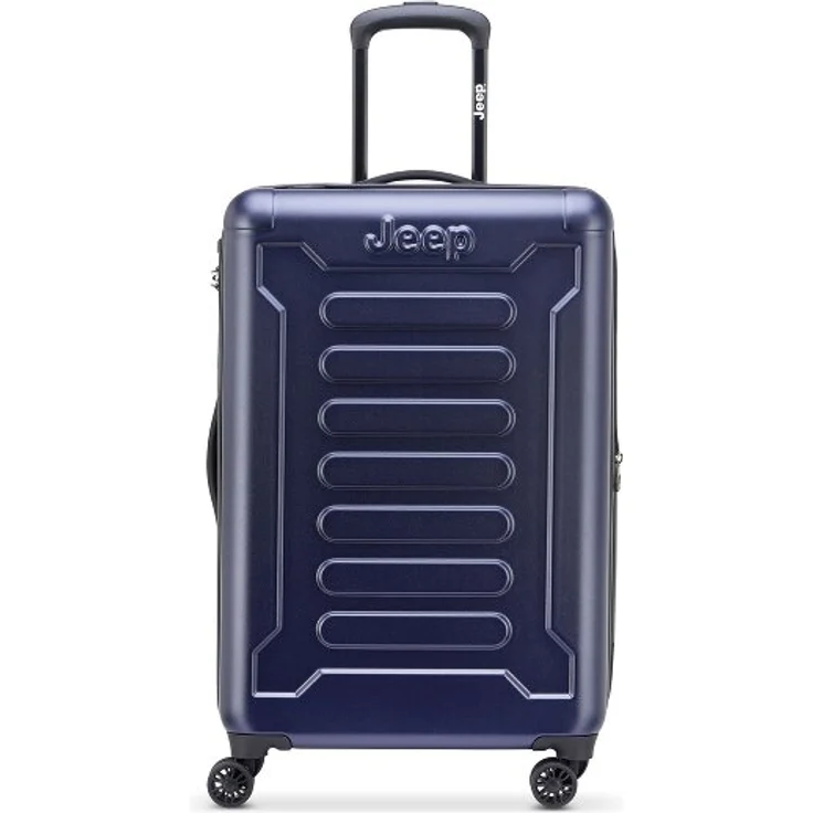 Jeep JH004C 4 Rollen Trolley 68 cm, blau, 100% ABS mit Dehnfalte