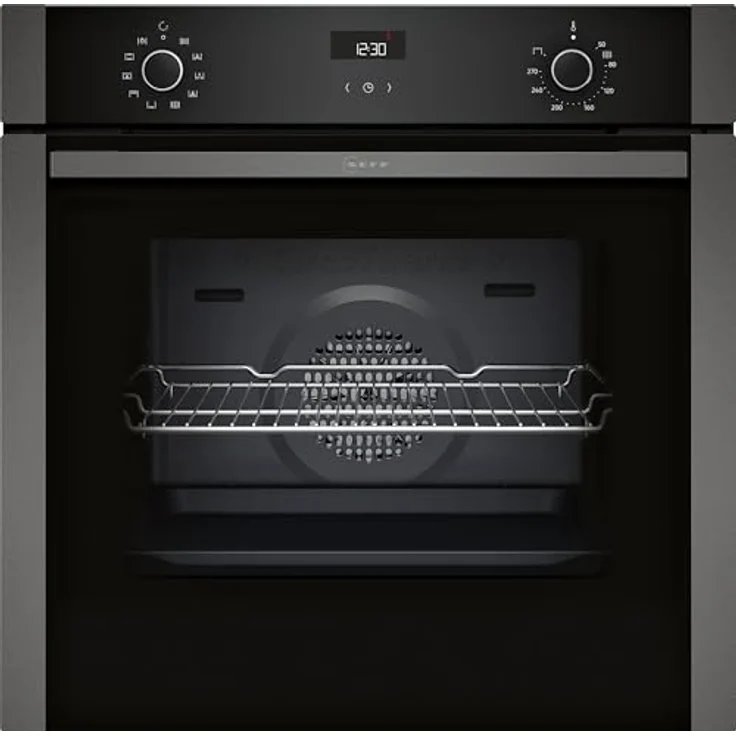 Neff B1ACE2AG3, N 50, Backofen, 60 x 60 cm, Graphite-Grey, Made in Germany - Energiesparender Backofen mit EasyClean und vielseitigen Programmen – Bild 1