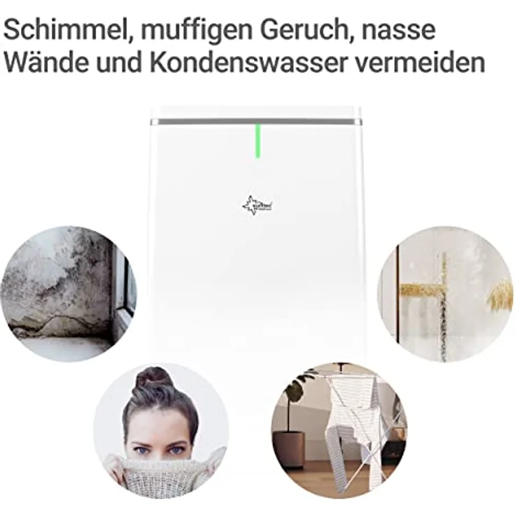 SUNTEC Dryfix 20 Lumio Luftentfeuchter für Räume bis 150 M³ (ca 65 m2) | Raumentfeuchter mit 20 l-Tag Entfeuchtung | Luftentfeuchter elektrisch inkl. Luftreiniger Funktion + mobile Wäschetrocknung – Bild 7