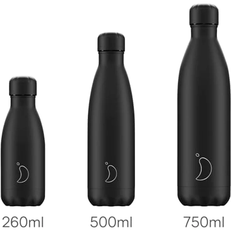 CHILLYS Bottle Monochrome All Black 0,5 l schwarz – Bild 2