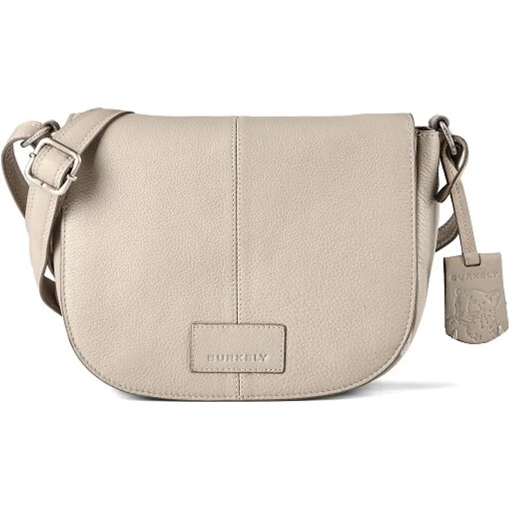 Burkely Soft Skylar Umhängetasche, 21 cm, grau, aus 100% Leder