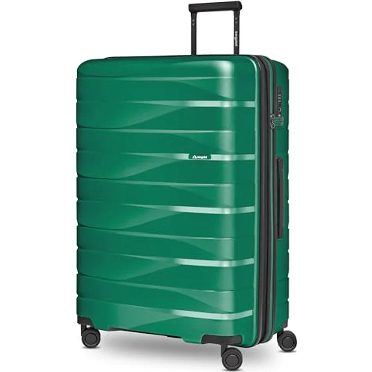 Bergpfeil Großer Hartschalen Check-in Koffer |Trolley erweiterbar 52 x 32 x 75 cm aus Polypropylen-Material | Leicht (4,3 kg) & wasserfest | Doppelrollen & TSA-Schloss (Travel) – Bild 1
