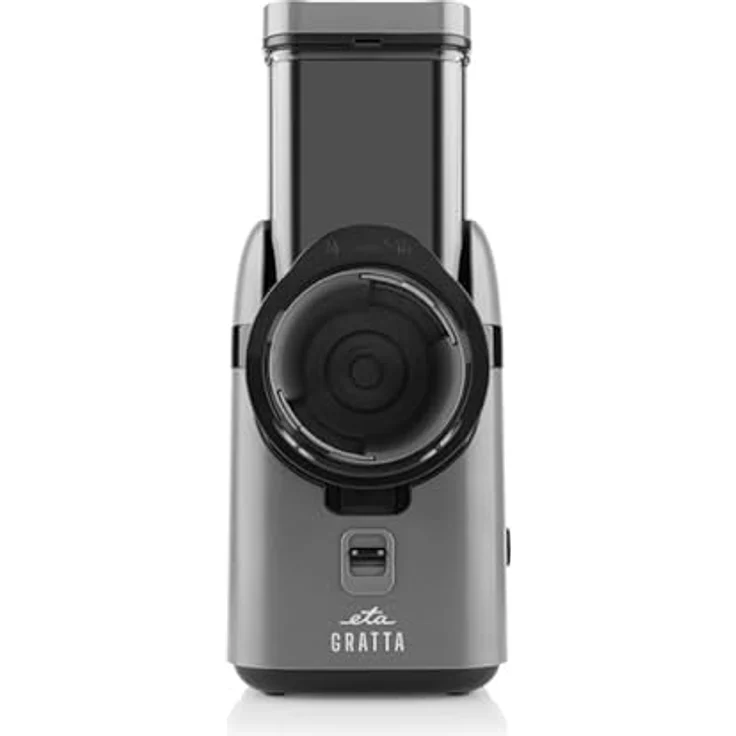 ETA Gemüseschneider Elektrisch Gratta I 70 W DC Motor I 5 austauschbare Reibaufsätze I Schwarz/Grau – Bild 2