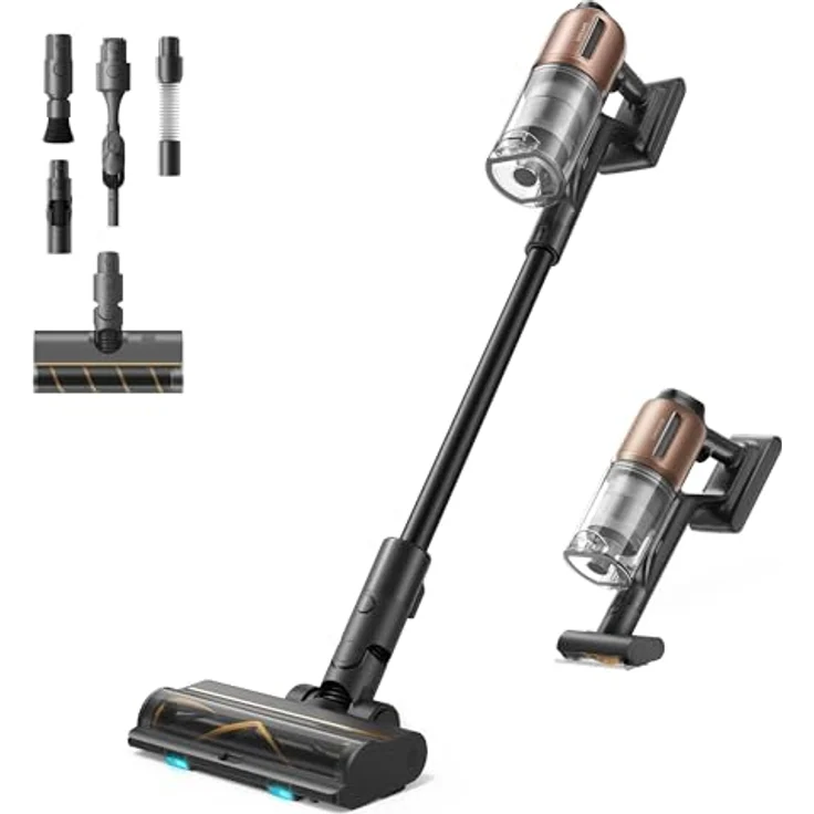 dreame Z20 Kabelloser Staubsauger, 250AW Starke Saugkraft, 90min Lange Laufzeit, Schwarz – Bild 1