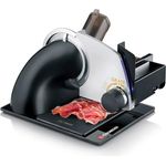 GRAEF Allesschneider SKS700 elektrisch | Universale Schneidemaschine für die Küche | Brotschneidemaschine | Feinschneider inkl. Kombi-Aufsatz PRO | mattschwarz